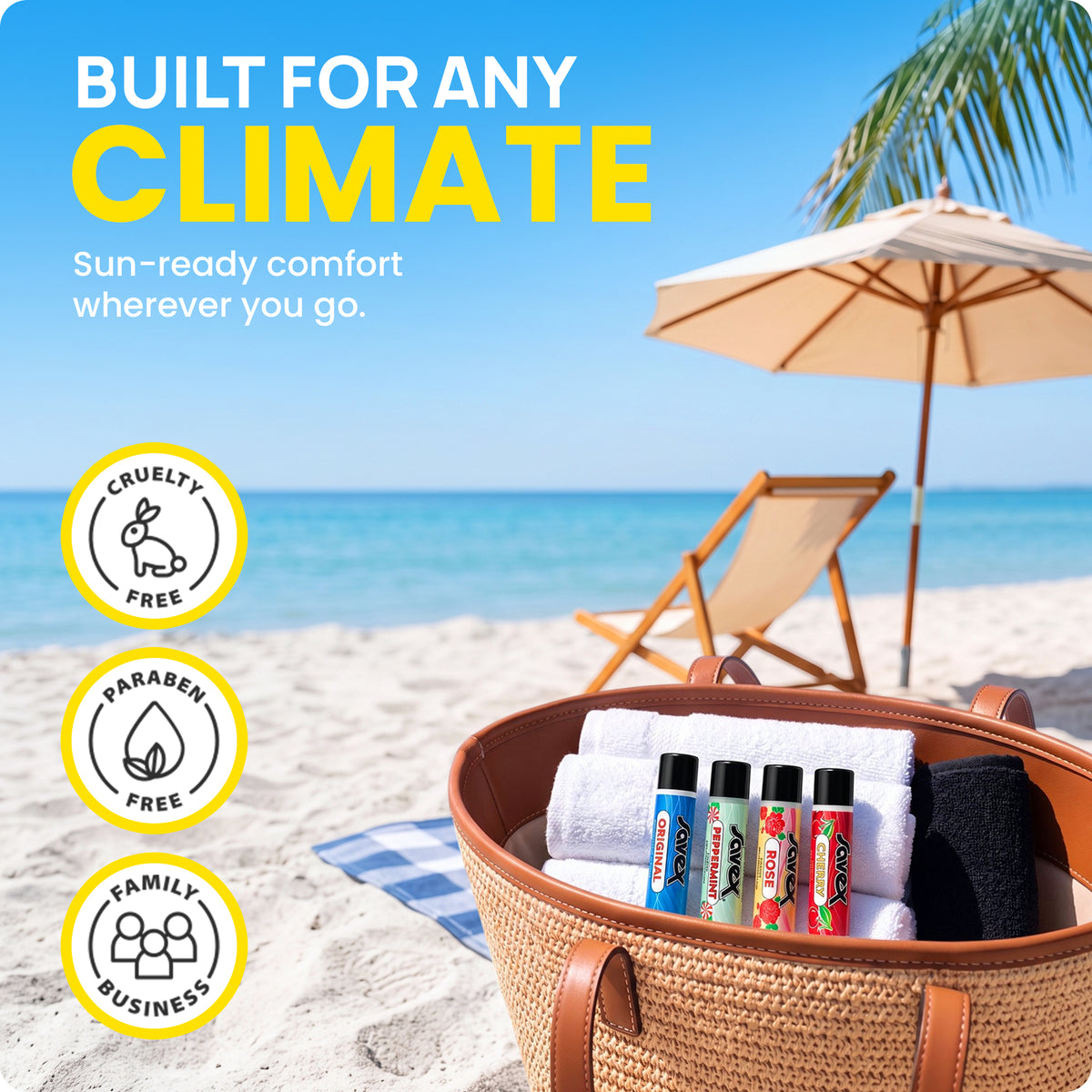 Savex Classic Lip Balm Variety 4-Pack