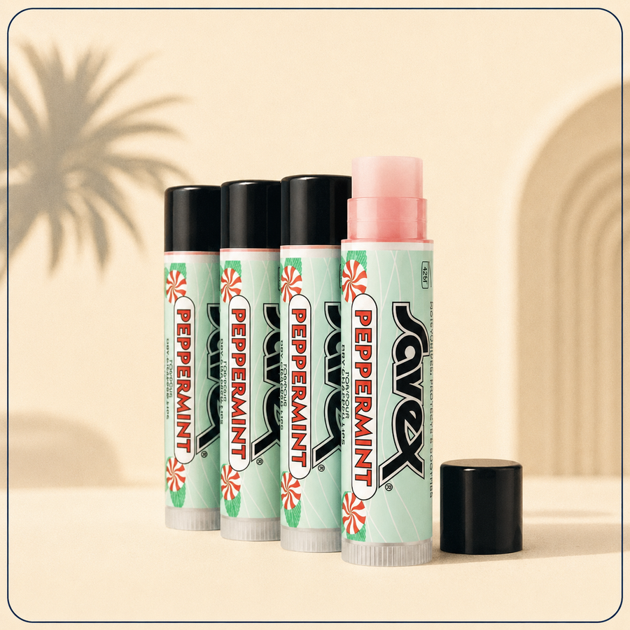 Savex Peppermint Lip Balm 4-Pack